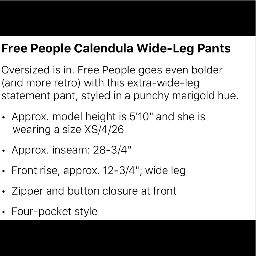 Free People Calendula Wide-Leg Pant - Picture 4 of 4